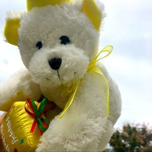 American Gifts Bear Plush Plushie Happy Birthday Stuffed Animal